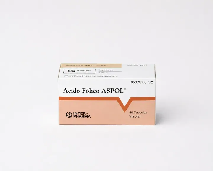 Фолиевая кислота Aspol — 10 мг, 50 твёрдых капсул