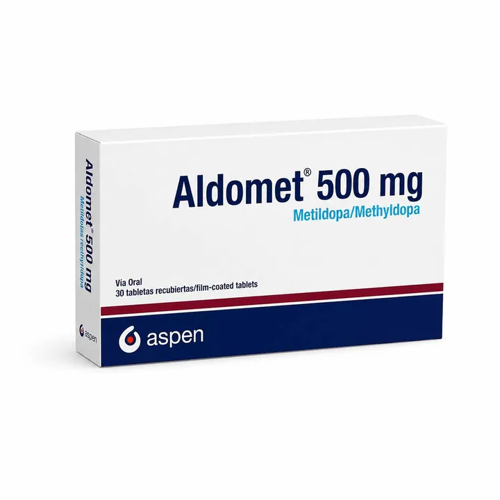 Алдомет (Aldomet) — метилдопа 500 мг, 30 таблеток