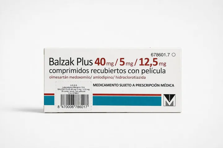 Балзак Плюс (Balzak Plus) — олмесартан 40 мг + амлодипин 5 мг + гидрохлоротиазид 12,5 мг, 28 таблеток