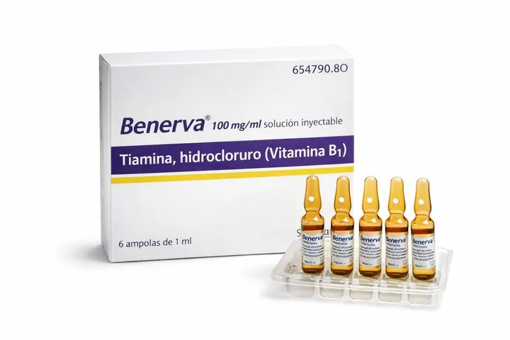 Бенерва (Benerva) — витамин B1 100 мг/мл, 6 ампул по 1 мл