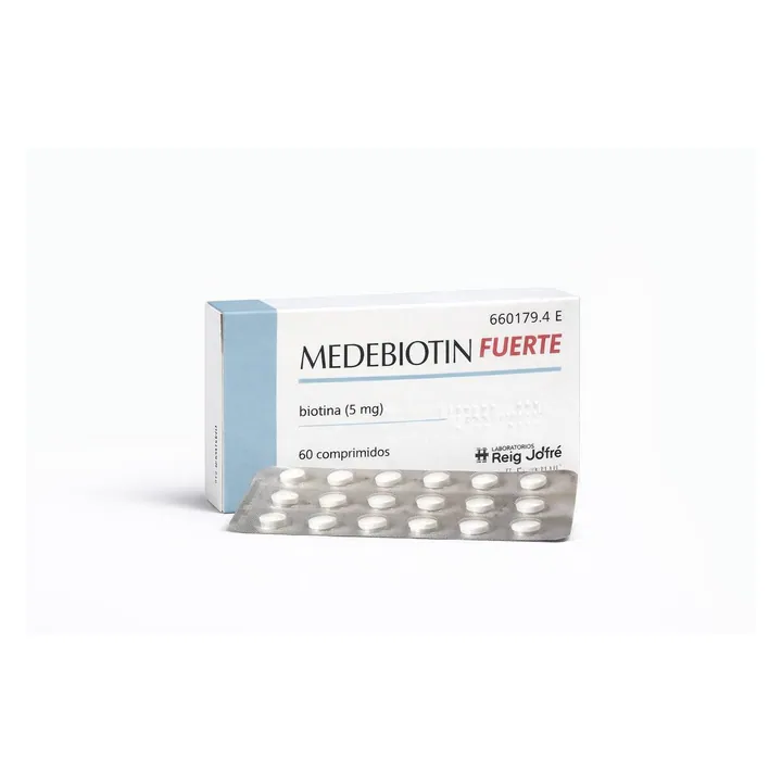 Медебиотин (Medebiotin) — биотин 5 мг, таблетки, 60 таблеток
