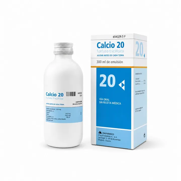 Кальций 20 (Calcium 20) — эмульсия для приёма внутрь, 300 мл