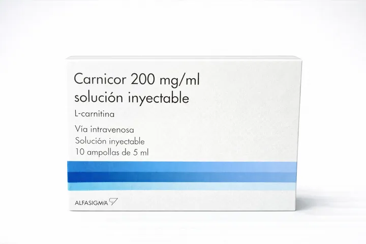Карникор (Carnicor) — левокарнитин 200 мг/мл, раствор для инъекций, 10 ампул по 5 мл