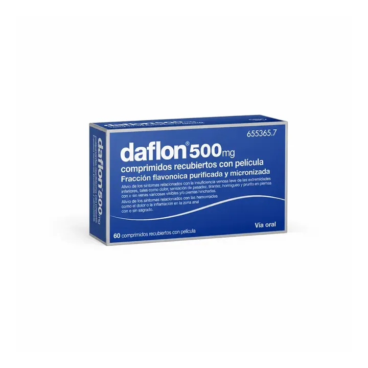 Дафлон (Daflon) 500 мг — диосмин и гесперидин, 60 таблеток