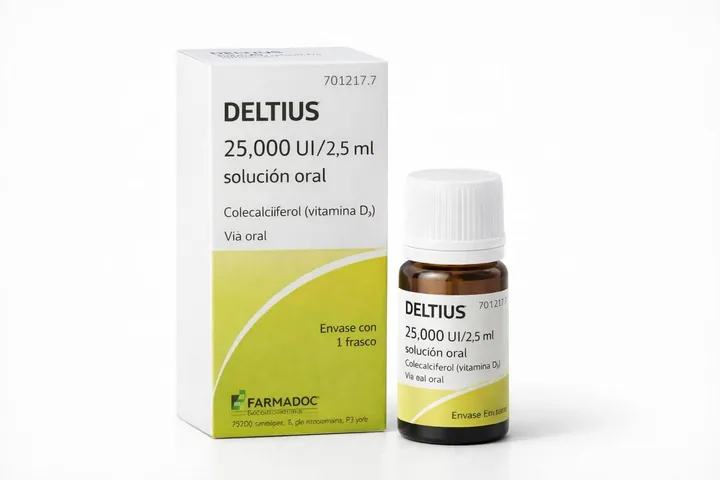 Делтиус (Deltius) — холекальциферол 25 000 МЕ/2,5 мл, раствор для приёма внутрь, 1 флакон