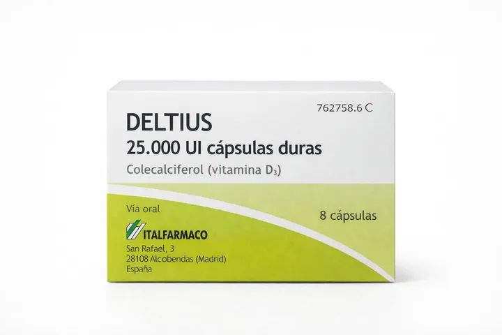 Делтиус (Deltius) — холекальциферол 25 000 МЕ, 4 капсулы