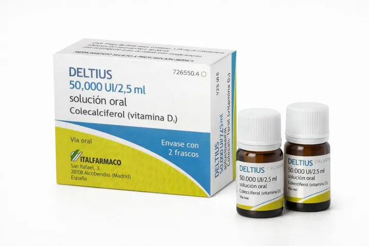 Делтиус (Deltius) — холекальциферол 50 000 МЕ/2,5 мл, 2 флакона