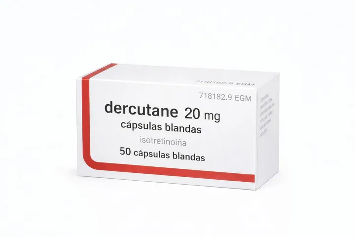 Деркутан (Dercutane) — изотретиноин 20 мг, 50 мягких капсул