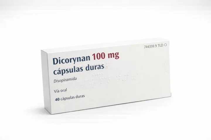 Дикоринан (Dicorynan) — дизопирамид 100 мг, 40 капсул