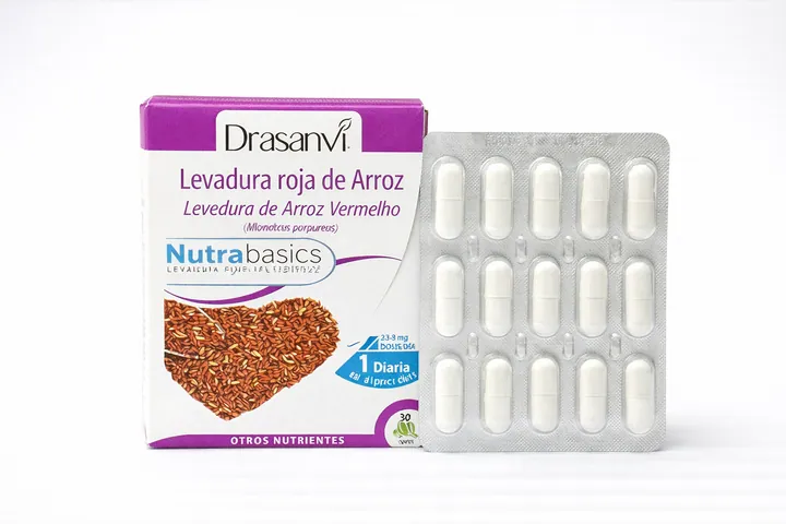 Красный дрожжевой рис Drasanvi — 30 капсул