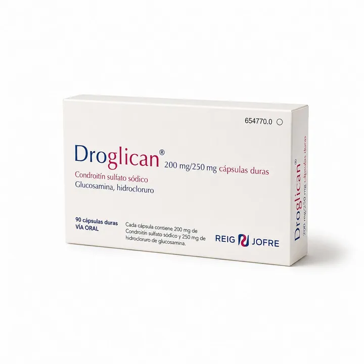 Дрогликан (Droglican) — хондроитин + глюкозамин 200 мг/250 мг, 90 капсул