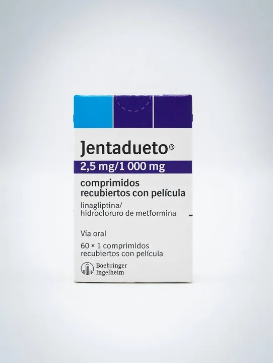 Джентадуэто (Jentadueto) — линаглиптин 2,5 мг и метформин 1000 мг, 60 таблеток