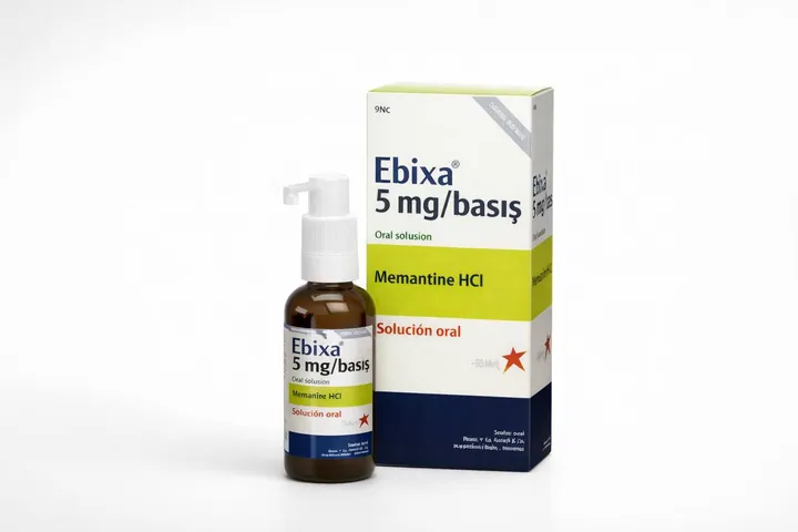Эбикса (Ebixa) — мемантин 5 мг/доза, раствор для приёма внутрь 100 мл, 200 доз