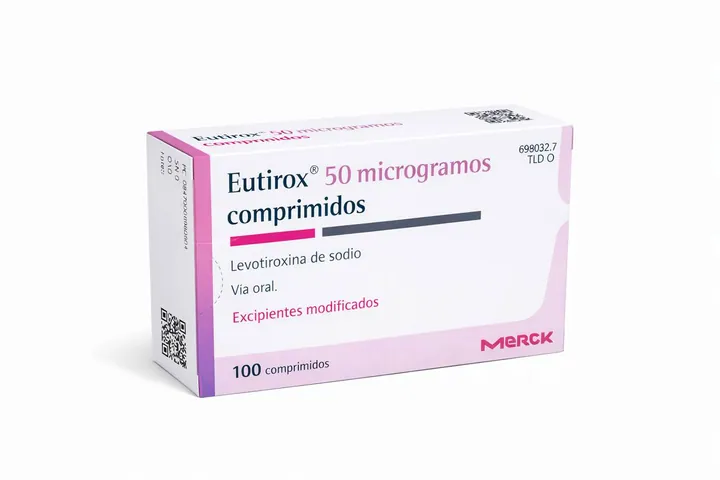 Эутирокс (Euthyrox) — левотироксин 50 мкг, 100 таблеток