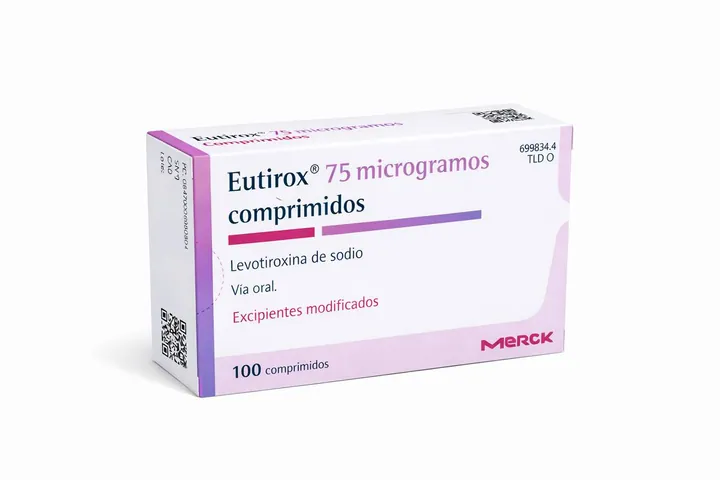 Эутирокс (Euthyrox) — левотироксин 75 мкг, 100 таблеток