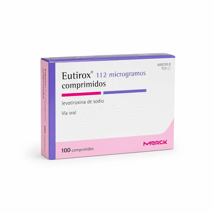 Эутирокс (Euthyrox) — левотироксин 112 мкг, 100 таблеток