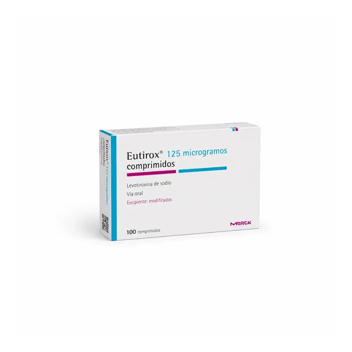 Эутирокс (Euthyrox) — левотироксин 125 мкг, 100 таблеток