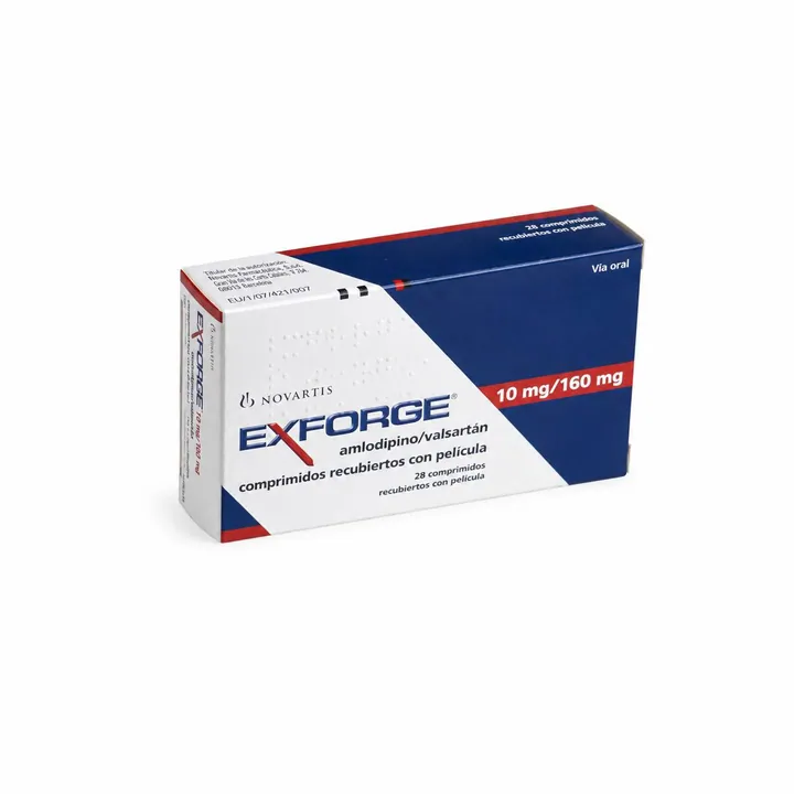 Эксфорж (Exforge) — амлодипин 10 мг + валсартан 160 мг, 28 таблеток