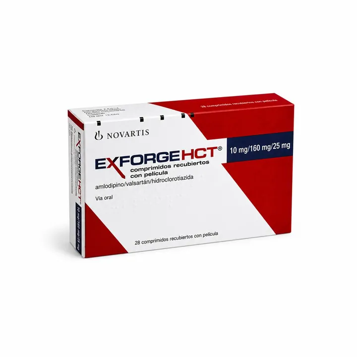 Эксфорж ГКТ (Exforge HCT) — 10/160/25 мг, 28 таблеток