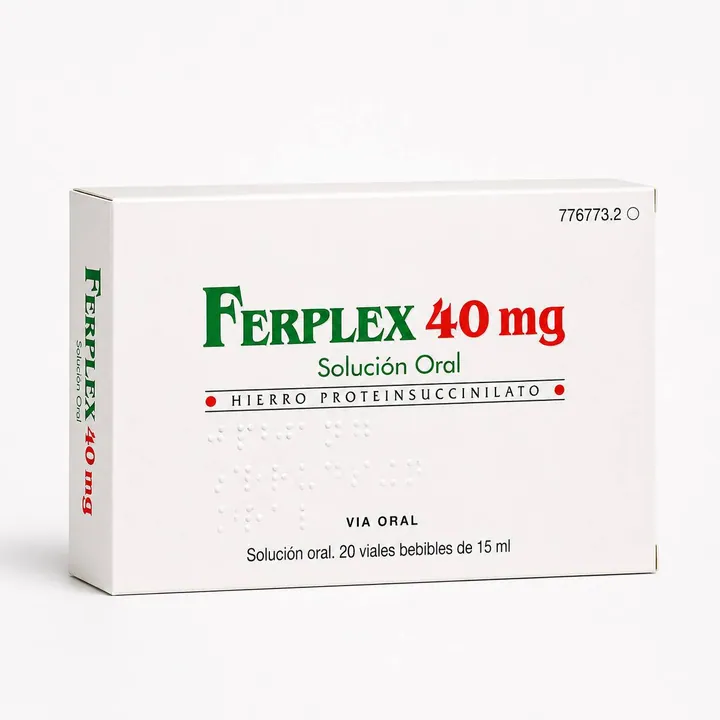 Ферплекс (Ferplex) — железа протеинсукцинилат 40 мг, раствор для приёма внутрь, 20 флаконов по 15 мл