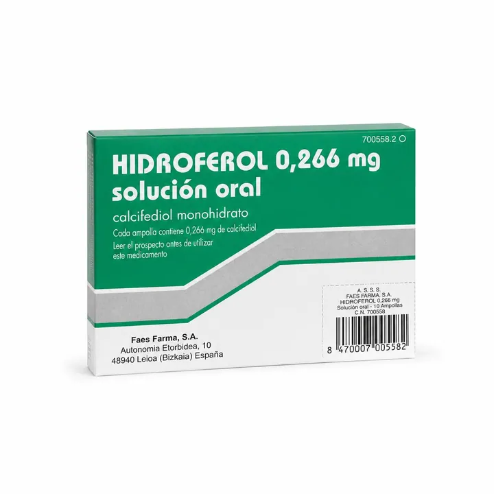 Гидроферол (Hidroferol) — кальцифедиол 0,266 мг, раствор для приёма внутрь, 10 ампул по 1,5 мл