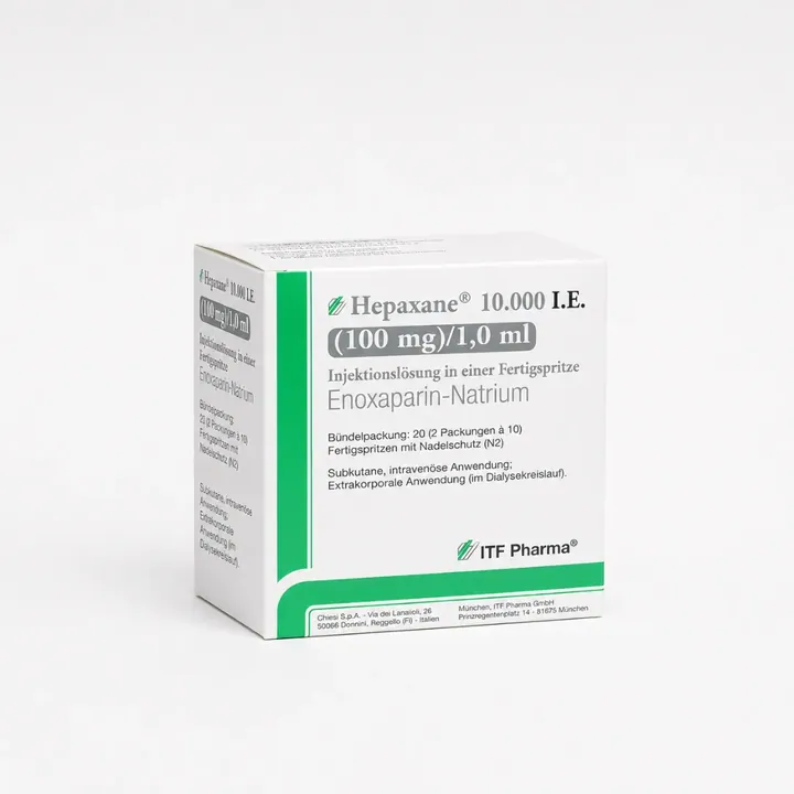 Гепаксан (Hepaxane) — эноксапарин натрия 10 000 МЕ (100 мг)/1 мл, 2 предзаполненных шприца
