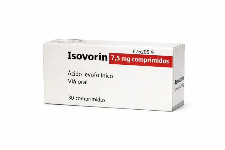 Изоворин (Isovorin) — кальция левофолинат 7,5 мг, 30 таблеток