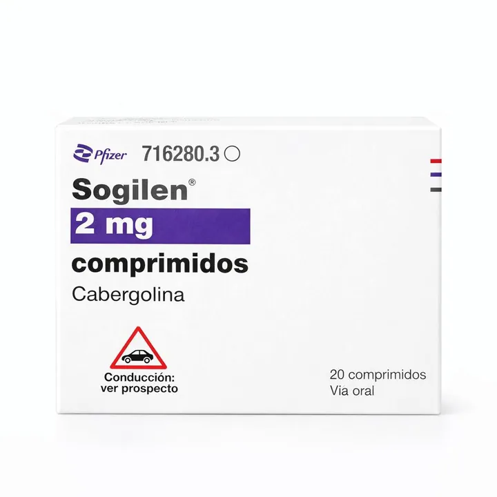 Согилен (Sogilen) — каберголин 2 мг, 20 таблеток