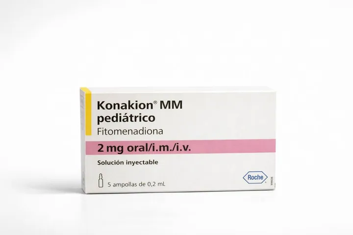 Конакион (Konakion) педиатрический — фитоменадион 2 мг/0,2 мл, 5 ампул