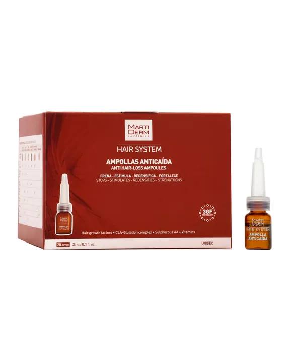 МартиДерм против выпадения волос (MartiDerm Hair System Anti Hair Loss) — ампулы 3 мл