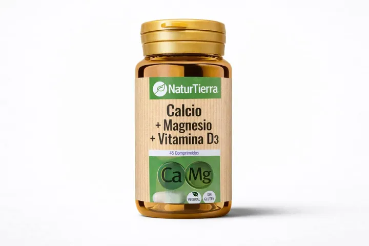 Кальций, магний и витамин D3 NaturTierra — 45 таблеток