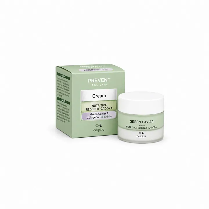 Prevent Age Skin Deliplus — крем с зелёной икрой и коллагеном, 50 мл