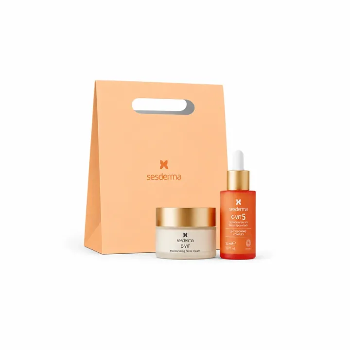 Sesderma C-VIT «The Power of 5» — Подарочный набор: C-VIT Moisturizing Facial Cream + C-VIT 5 Liposomal Serum
