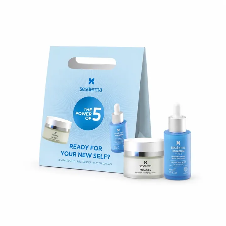 Sesderma «The Power of 5» — Подарочный набор: Mesoses Supreme Antiaging Cream + Hidraderm Hyal 5 Liposomal Serum