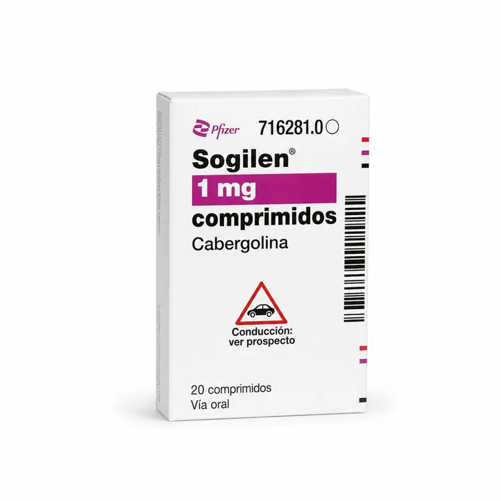 Согилен (Sogilen) — каберголин 1 мг, 20 таблеток