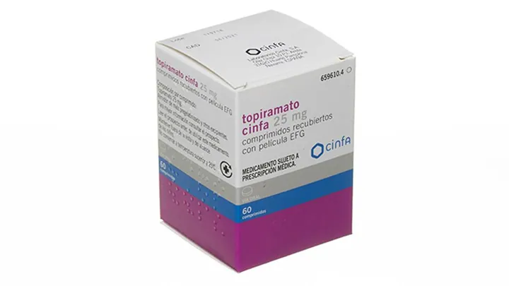 Топирамат Cinfa (Topiramato Cinfa) — 25 мг, 60 таблеток