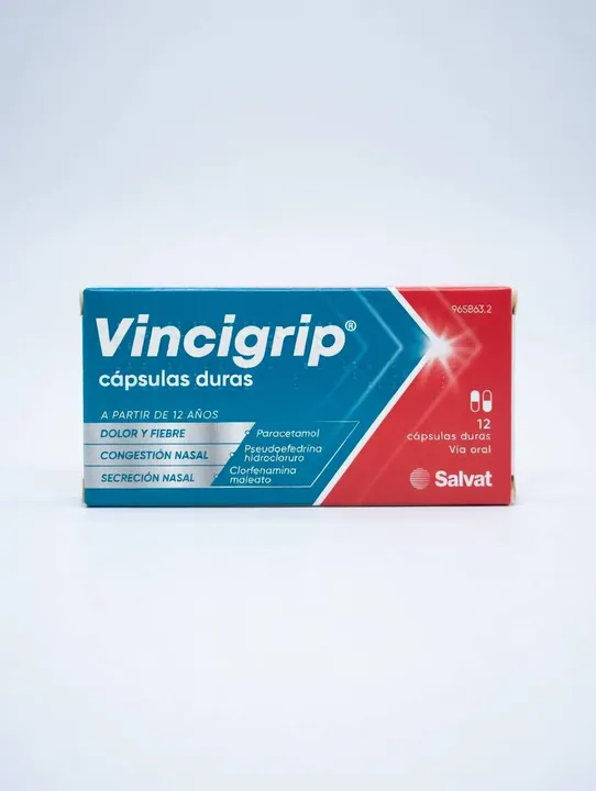 Винцигрип (Vincigrip) — капсулы от простуды и гриппа, 12 капсул