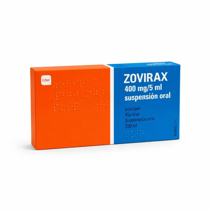 Зовиракс (Zovirax) — ацикловир 400 мг/5 мл, суспензия 200 мл